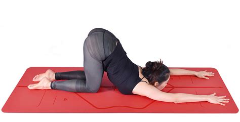 Firm your shoulder blades against the back. Take your tailbone down toward the floor to keep the lower back long. Stay for 30 seconds to one minute. To come out of this pose straighten your knees with an inhalation, lifting strongly through the arms. Exhale and release your arms to your sides into Tadasana.